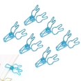 thumbnail image 4 of Pinces à Liant Lapin, Évider 100Pcs Pinces à Liant Creux pour Notes Noir, Bleu, Or Rose, 4 of 8
