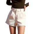 thumbnail image 1 of ORUYROP Women's Asymmetrical Solid Overlap Bodycon Workwear Skirt, 1 of 7