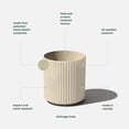 thumbnail image 2 of Veradek Demi Series 12" Plastic-Stone Planter - 2-Pack Sand, 2 of 10
