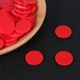 thumbnail image 3 of Shisuyan 200pcs of One Bag Colorful Counting Round Pieces Plastic Funny Slices Bingo Chips Games Learning Bonus for Home School (Red), 3 of 8