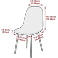 thumbnail image 2 of Shell Dining Room Chair Slipcovers Set of 2/4/6,Stretch Modern Armless Lounge Chair Slipcovers Protector for Kitchen Dining Living Room(Pine Green,6Pcs), 2 of 5