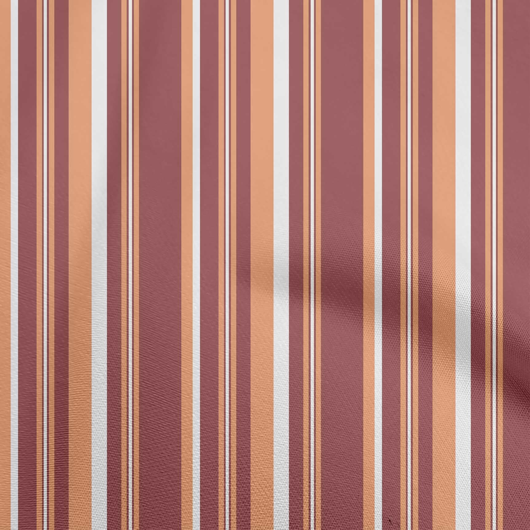oneOone Velvet Orange Fabric Stripes Fabric For Sewing Printed Craft Fabric By The Yard 58 Inch Wide-5L