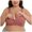 Orange, variant on Women Front Snap Closure Bra Seamless Wireless Comfortable Strapless Backless Sponge Free Convertible Shoulder Strap Lace Design