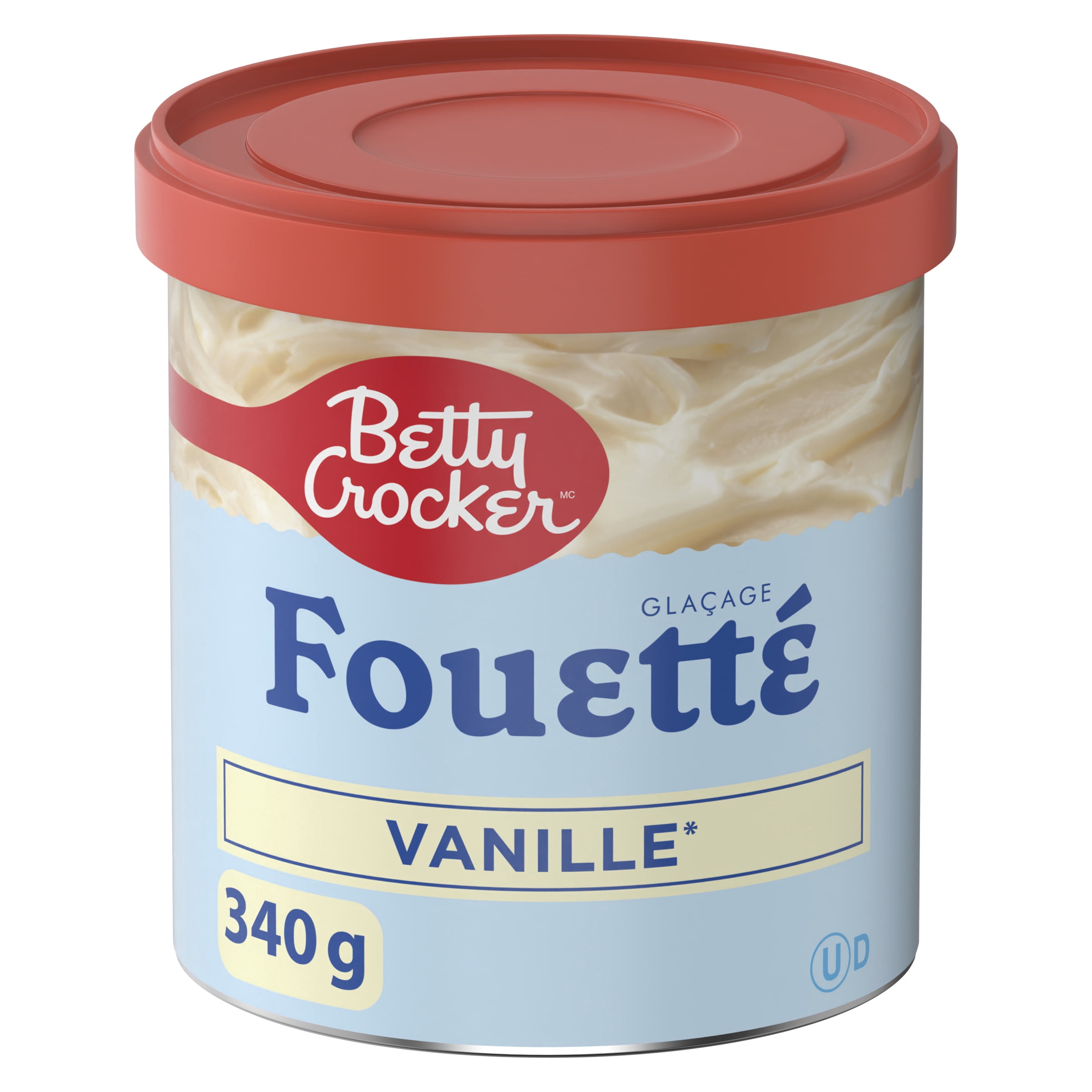 Betty Crocker Glaçage Fouetté, Vanille, Sans Gluten, 340 g