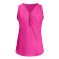 thumbnail image 4 of SMihono Hauts pour Femmes Débardeur pour Femmes Chemises d'Été Sans Manches pour Femmes Fermeture Éclair Tunique Décontractée Col en V Blouse à Manches Roulables Débardeurs Débardeurs pour Femmes Hauts d'Été pour Femmes, 4 of 7