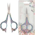 thumbnail image 1 of HLONK 2Inch Stainless Steel Scissors Silver Sewing Embroidery Scissors Small Precision Detail Scissors Vintage Shears Sharp Cutter for Fabric Paper Cutting Craft Art Work DIY Tool DIY, 1 of 9
