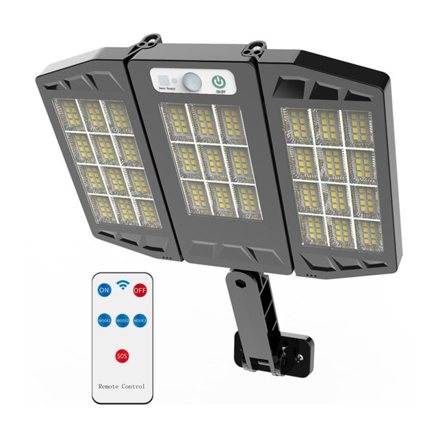 10000Lm LED Solar Parking Lot Lights Solar Lamp Powered Sunlight Waterproof PIR Motion Sensor Street Light For Garden Decoration ,Energy Saving and Security