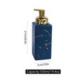 thumbnail image 2 of Qeeadeea Marble Ceramic Foaming Soap Dispenser, Cubic Foam Soap Dispenser With Gold Pump, Hand Foaming Dispenser, For Barthroom Kitchen-blue-Foam Bottle, 2 of 7