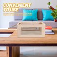 thumbnail image 3 of Cube Storage Bin Wooden Cube Organizer with Handle Sundries Storage Wooden Wire Box, 3 of 8