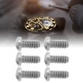 thumbnail image 1 of 6pcs Regarder Retour Couvercle Vis Pièces de Rechange Accessoire de Réparation, Matériau en Acier, Opération Simple pour Montre Mécanique, 1 of 8