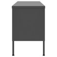 thumbnail image 2 of vidaXL Meuble TV - Acier Anthracite, 105x35x50 cm, 2 of 5