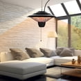 thumbnail image 2 of Ceiling Mounted Patio Heater, 1500W/750W Electric Infrared Outdoor Hanging Heater with IP34 Waterproof For Balcony Courtyard Use, 2 of 8
