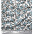 thumbnail image 1 of Soimoi Poly Georgette Tissu Feuilles & Lotus Tissu Imprimé Bloc par Yard 42 Pouces de Large, 1 of 1