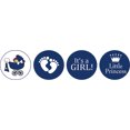 thumbnail image 2 of Darling Souvenir 190 Pcs DIY Candy Chocolate Labels Its A Girl Theme Stickers-Navy Blue, 2 of 2