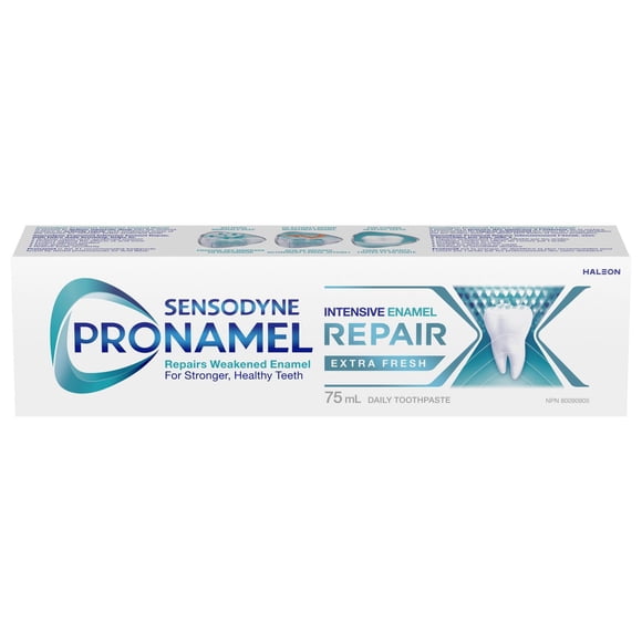 Sensodyne Pronamel Toothpaste for Enamel Care, Intensive Tooth Enamel Repair, Daily Fluoride Toothpaste, Extra Fresh, 75ml