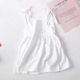 thumbnail image 2 of 2025 Robe Solide pour Tout-Petit Poches Sans Manches Plage Bretelles Imprimé Visage Robe Princesse, 2 of 3