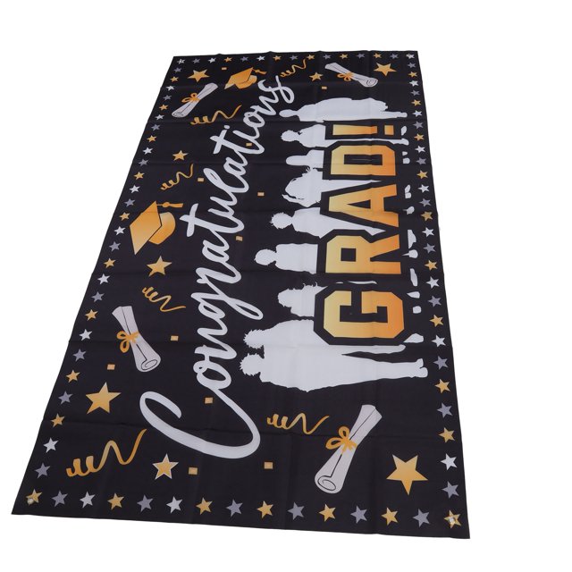 Bannière, Tissus de Polyester Durable Fadess Félicite la Bannière de Graduation pour la Fête de Graduation