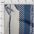 thumbnail image 2 of oneOone Silk Tabby Medium Blue Fabric Tropical Craft Projects Decor Fabric Printed By The Yard 42 Inch Wide, 2 of 5