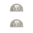 thumbnail image 3 of Youkk Bathroom Rugs Water Absorbent Floor Bath Mat Carpet Planter Semicircle 40x60cm 2Set, 3 of 6