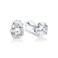 thumbnail image 2 of 1ct Round Diamond Studs 14K White Gold, 2 of 2