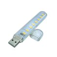 thumbnail image 2 of Portable Mini USB LED Lamp 8 Leds Lighting Computer Night Light White/Warm White, 2 of 5