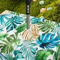 thumbnail image 5 of Nappe d'Extérieur Imperméable avec Trou pour Parasol pour Table Rectangulaire 60x84 Pouces Nappe de Patio Forêt Tropicale avec Fermeture Éclair, 5 of 5