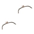thumbnail image 4 of Maytalsory Metal Arch Frame Kiss Clasp Purse Bag DIY Bead Head Lock Grey 24.5cm 2Set, 4 of 6