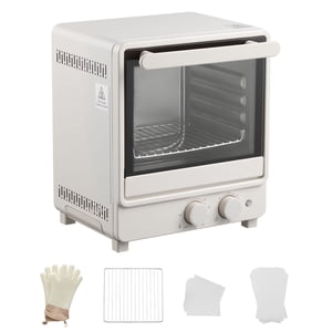 KFFKFF Sublimation Oven Machine, 13 Qt, Fits 20oz Tumblers, with 50 Shrink Films, 1 Tape and 2 Heat Gloves, Off-White