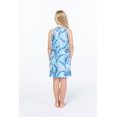 thumbnail image 3 of Girl Hawaiian Round Neck with Ruffle Dress in Neon Sunset, 3 of 5