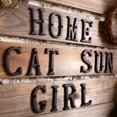 thumbnail image 2 of 3 inch Vintage Decorative Cast Iron Metal Alphabet Letters Wall Sign Hanging Address Name Sign Letter(R), 2 of 5