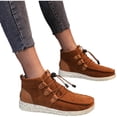 thumbnail image 2 of Espadrilles Sport pour Femmes à Lacets, Bout Rond, Rétro en Flocage, Couleur Unie, Décontractées, 2 of 5