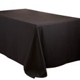 thumbnail image 2 of Saro Lifestyle 321.BK90132B 90 x 132 po Nappe de tous les jours au Design Décontracté&44; Noir, 2 of 3