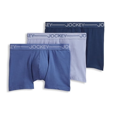 Jockey Men's Organic Cotton Stretch 4" Trunk - 3 Pack