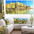 thumbnail image 1 of Yellow Tinged Grand Canal Venice - Cityscape Canvas Art Print, 1 of 3