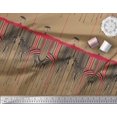 thumbnail image 2 of Soimoi Brown Japan Crepe Satin Fabric Umbrella & Wild Animal Skin Print Fabric by Yard 42 Inch Wide, 2 of 3