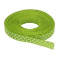 thumbnail image 1 of Uxcell Grosgrain Ribbons with White Dots Ribbon Bow Decoration Crafts Gift Wrapping Wedding Fresh Green 10 Yards 3/8 Inch, 1 of 7