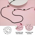 thumbnail image 4 of MasteelfCA Chaîne Masque Perles Collier Perles Masque Lanière Lunettes Chaîne pour Femmes Filles, 4 of 7