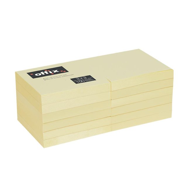 Offix NOV3X3-12PK Offix Notes Auto-Adhésives 3 x 3 Po (Lot de 12)