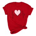 thumbnail image 5 of Pisexur Valentines Day T-shirt Top T-shirt à Manches Courtes Imprimé Amour de la Saint-Valentin pour Femmes Haut à Manches Courtes Col Rond Haut/chemise, 5 of 5