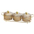thumbnail image 3 of veasfak Food Storage Organizer Plate Multipurpose with Holder Serving Container Nut Tray Brown 3 Bowls, 3 of 9