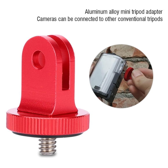 Cergrey 1/4" Mini Tripod Mount Adapter Video Action Camera Accessory Aluminum Alloy TTP