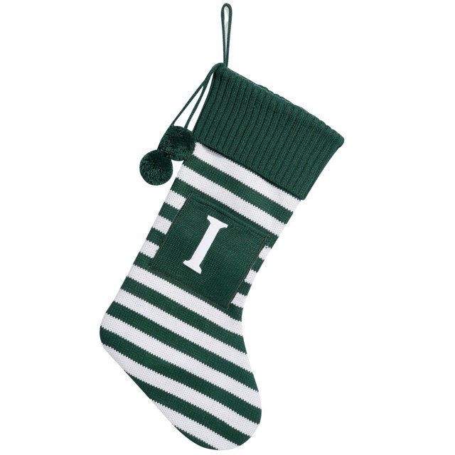 Birdeem Christmas Large Letters Christmas Stockings Cute Striped Christmas Tree Pendant Holiday Decorations