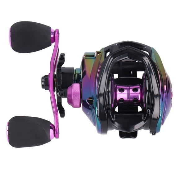 Moulinet de Pêche Baitcasting 8.1:1, Moulinet de Pêche Léger à Moulage Métallique à Grande Vitesse avec Roulements 19+1