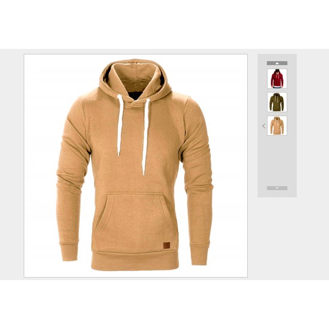 Sweat à Capuche pour Hommes Automne Hiver Slim Pull à Manches Longues Mode Urbaine