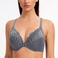 thumbnail image 4 of CHUANK Female Racerback Front Closure Unlined Underwire Bra for Women Black 34B, 4 of 5