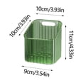 thumbnail image 3 of Plastic Garlic And Ginger Storage Basket With Wall Mount Adhesive Backing 10 cm x 10 cm x 11 cm For Kitchen Organization, 3 of 6