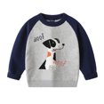 thumbnail image 1 of QUDDERR Chandail à Manches Longues pour Garçons Bébé Automne Hiver Motif Dessin Animé Col Rond 2-7 Ans, 1 of 9
