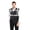 Black, variant on TOPTIE 5 Pockets High Visibility Safety Vest with Reflective Strips, Working Uniform Vest-Purple-M