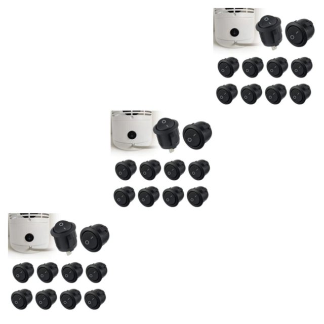 Maytalsory 10piece Safe To Round Toggle Switch With Professional And Precise Easy To Install Rocker Switch 3Set