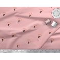 thumbnail image 3 of Soimoi Pink Rayon Fabric Arrow & Skull Printed Fabric 1 Yard 42 Inch Wide, 3 of 5